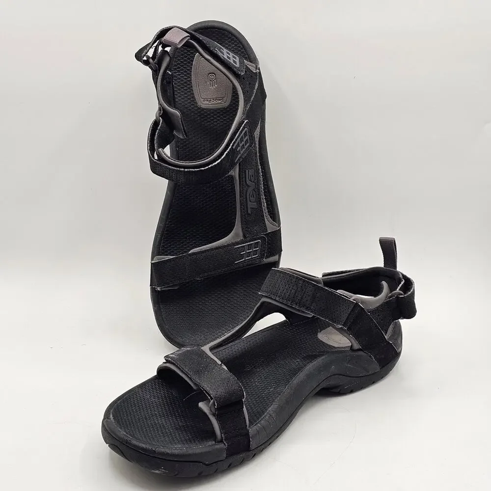 Teva Mens Minam Sandals Size 11 Black 4289 Gorpcore Athleisure Hiking Shoe